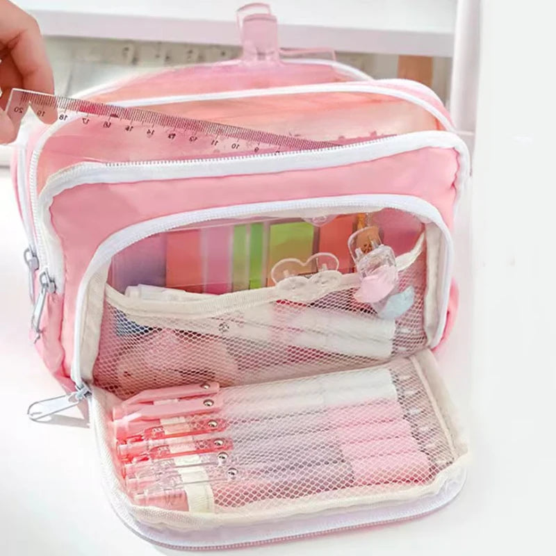 Girl Large Capacity Aesthetic Pencil Bag