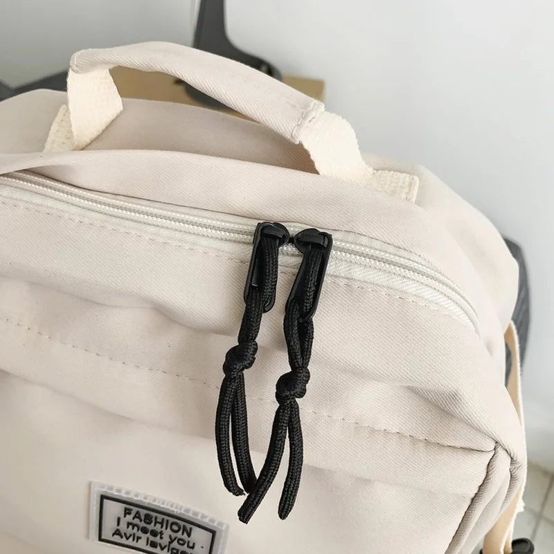 Casual Solid Color Backpack